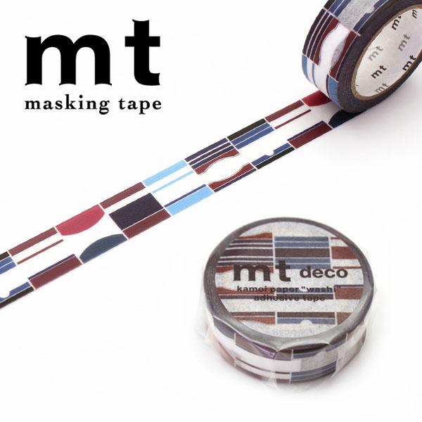 マスキングテープ mt カモ井加工紙 mt1P deco 1巻 カモ井レトロデザイン・ラベル MT0...
