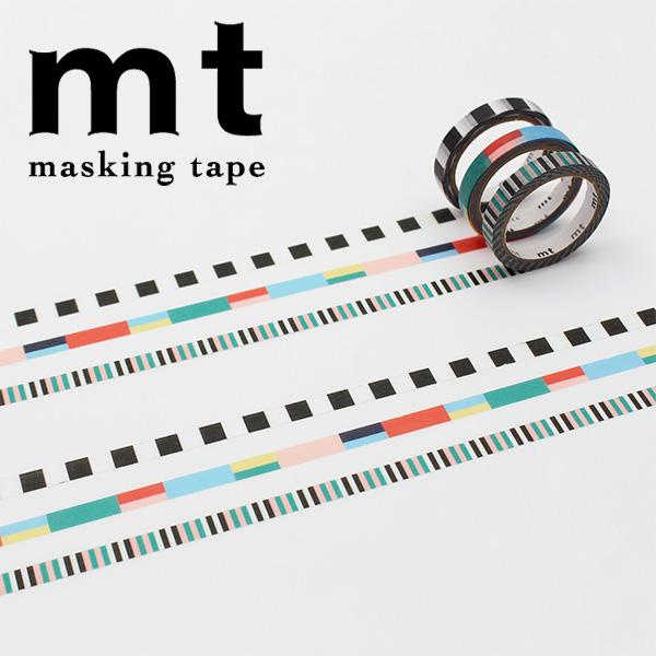 マスキングテープ mt カモ井加工紙 mt slim 3巻セットPAPIER TIGRE パピエ テ...