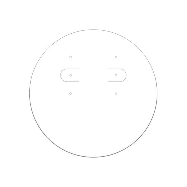 アクセサリー包装資材 ORIGINAL WORKS ピアス・イヤリング専用台紙 丸型 ホワイト 19...
