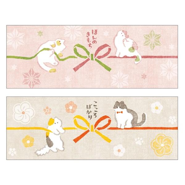のし紙 掛け紙 ササガワ noshi petari のしペタリ 横タイプ NYANKO にゃんこ 5...