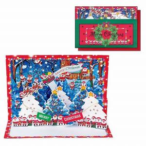 クリスマス先行セール クリスマスカード APJ アートプリントジャパン ミニサンタポップアップカード XC-1000118085