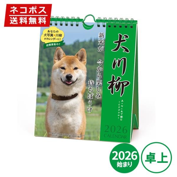 カレンダー 卓上 2026年版 APJ アートプリントジャパン 犬川柳(週めくり) 10001368...