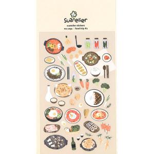 シール ステッカー S&C 韓国 Suatelier food trip 21091