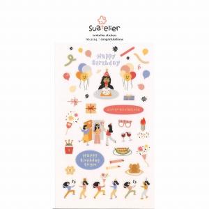 シール ステッカー S&C 韓国 Suatelier スワテリエ oh party day! 動物