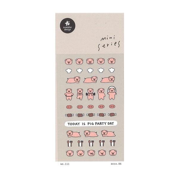 シール ステッカー S&amp;C 韓国 Suatelier スワテリエ ミニステッカー deco.06 P...