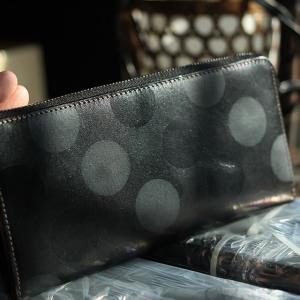 殿堂 長財布 レディース ブランド 本革 財布 レディース 長財布 新品 革 薄い 大容量 軽量 使いやすい 女性 ドット レザージー 爆売り