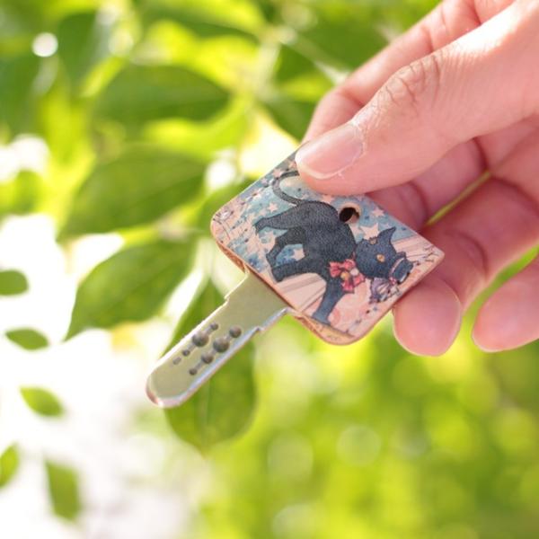 キーカバー レディース メンズ 日本製 ユニセックス 鍵 かわいい おしゃれ 猫 犬 イラスト カバ...