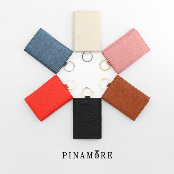 パイナップルから作られたキーケース キーリング レディース メンズ ユニセックス ピニャテックス コ...