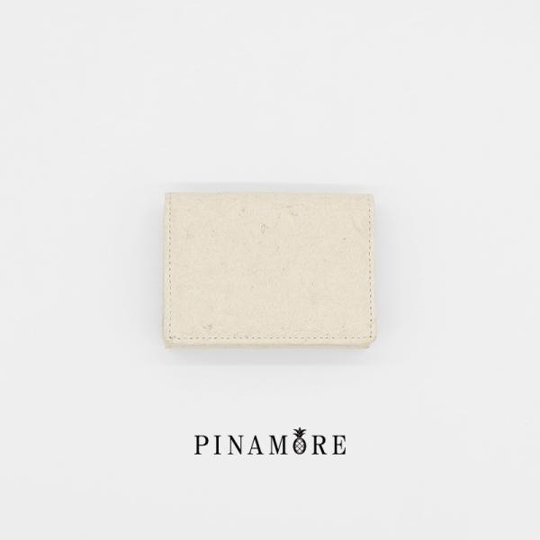 パイナップルから作られた三つ折り財布 コンパクト 財布 レディース メンズ ユニセックス ピニャテッ...