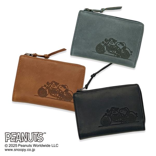 スヌーピーのラウンド二つ折り財布［sp-73320］