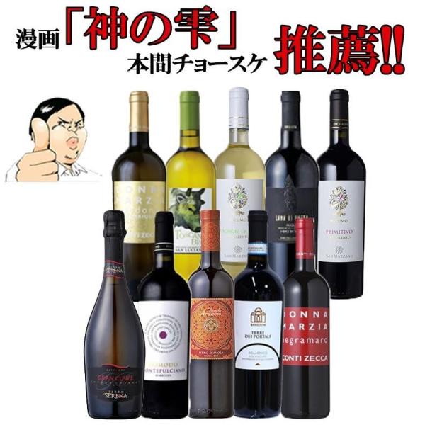 【第11弾】イタリアの濃厚なブドウ品種飲み比べセット イタリア政府公認ソムリエと「神の雫」の登場人物...