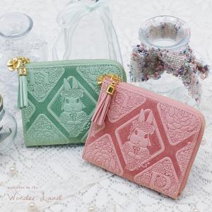三つ折り財布 コンパクト財布 キキ＆ララ リトルツインスターズ 本革