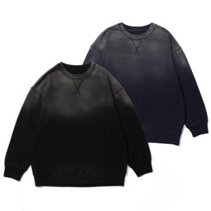 ポータークラシック Porter Classic ハンドワークお針子グラフィティピースコットンクルーネックスウェット H/W OHARIKO GRAFFITI PEACE COTTON CREWNECK PC-006