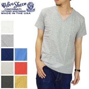 ベルバシーン Velva Sheen 2パック Vネック 半袖 ポケットTシャツ パックT 2PACK V-NECK SHORT SLEEVE POCKET TEE Pack-T 160922
