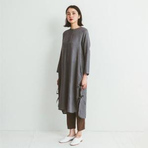 fog linen work フォグリネンワーク TUI TUNIC ACIER トゥイ　チュニック　アシェ LWA522-93｜wrhomme