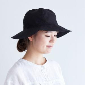 fog linen work フォグリネンワーク CREE LINEN HAT BLACK クリ-リネンハット ブラック  LWE144-17｜wrhomme