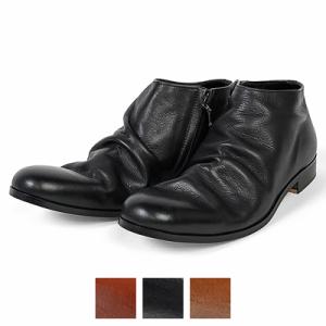 【美品】◾️パドローネ◾️ショートブーツ◾️シワ加工◾️サイドジップ◾️レザー◾️ブラック 爆買 SALE／20%OFF パドローネ PADRONE パドロネ シワ加工 ショート