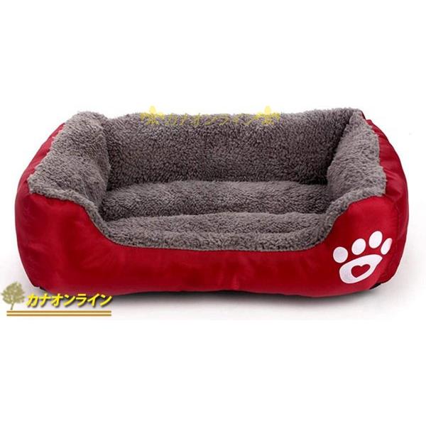 ベッド XL Mサイズ ペット用 角型 冬用 猫 犬 冬 ベッド ソファ クッション かわいい マッ...