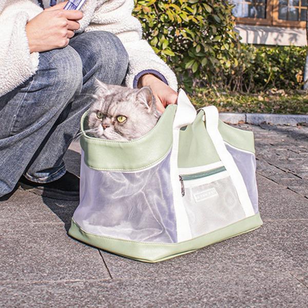 ペットキャリーバッグ 手提げ ショルダー 宇宙船カプセル型 猫用 小型犬用 通気性 臭気がない 引っ...