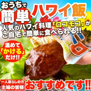 ロコモコ丼ハンバーグ入り 640g (160g×4袋) レトルト ハワイ料理 本格的 グレービーソース 簡単 時短 常温 SM00010378｜ws-friendly