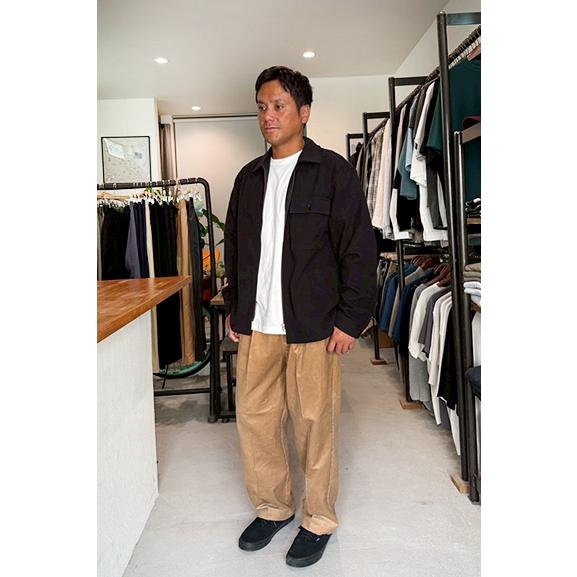 Audience 14Wコーデュロイ 2タック イージーワイドパンツ オーディエンス Usucha