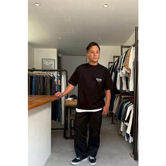 ROCKCREEK “Pacific State of Mind” USAコットンTシャツ BLAC...