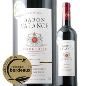 ワイン 赤ワイン　バロン・ヴァランス  2019年 フランス ボルドー フルボディ 750ml｜wsommelier