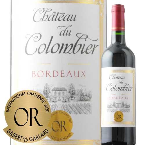 ワイン 赤ワイン　シャトー・デュ・コロンビエ 2020年 フランス ボルドー フルボディ 750ml...