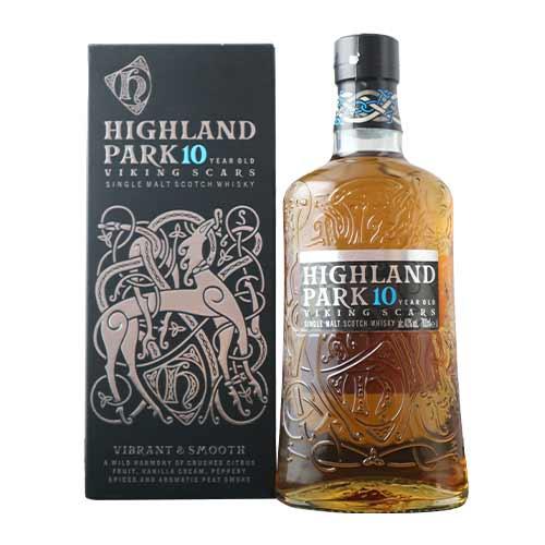 ウィスキー  ハイランドパーク10年・ヴァイキングスカーズ ハイランドパーク NV 英国（イギリス）...