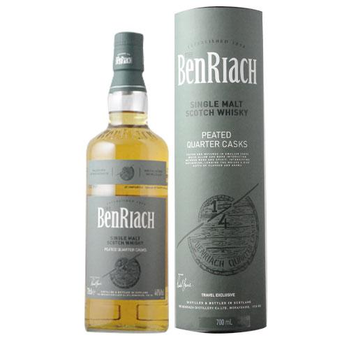 ウィスキー ベンリアック・ピーテッド・クォーターカスク・ 46度・箱付き ベンリアック蒸留所 NV ...