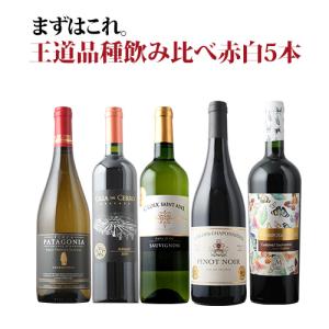 まずはこれ。王道品種飲み比べ赤白5本セット(赤...の詳細画像1