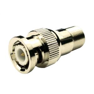 BNCオス⇔F型メス アンテナ変換コネクタ[BNCP→F 変換アダプタ・高品質