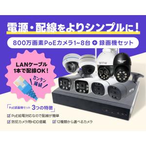 防犯カメラ 屋外 屋内 室内 セット 1から8...の詳細画像2