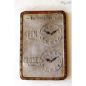 壁飾り Business Hours SV ( ティンプレート ウォールプレート )