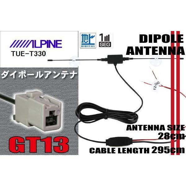 ダイポール TV アンテナ 地デジ ワンセグ フルセグ 12V 24V アルパイン ALPINE 用...