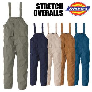 サロペット Dickies D-739 オーバーオール ディッキーズ ストレッチ 男女 ccd-739 コーコス｜wwj