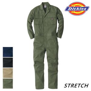 つなぎ服 Dickies D-766 つなぎ 長袖 ディッキーズ ストレッチ 男女 ツナギ ccd-766 コーコス｜wwj