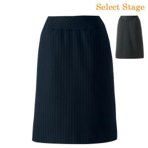 事務服 Select Stage E2256 Aラインスカート 美形 ストレッチ素材 ツインストライプでクラス感を演出 オールシーズン jbe2256 神馬本店｜wwj