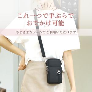 スマホポーチ ショルダー 軽量 ナイロン スマ...の詳細画像3