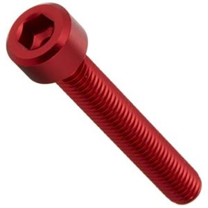 DURA-BOLT キャップボルト M6x40mm アルミ レッド 2本 DB6040R