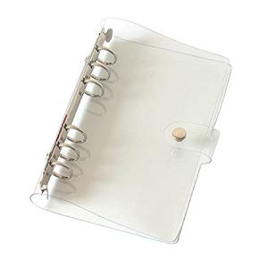 dodtazz 透明バインダー システム手帳 クリアタイプ ミニサイズ PVC リング 6穴 セット