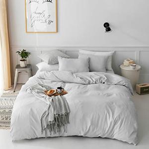 三幸 掛け布団カバー 水洗い加工 シングルロング グレー