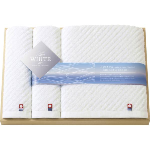 今治 ザ ホワイト 木箱入りタオルセット 65550