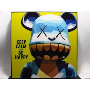 新品 No 363】 ポップアートパネル ベアブリック アイアンマン