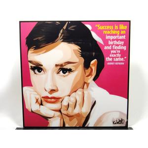 【新品 No 32】 ポップアートパネル オードリー ヘップバーン 映画