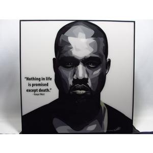 新品 No 308】 ポップアートパネル カニエ ウエスト HIPHOP : ポップ