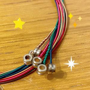 アコースティックギター用 弦 カラフル レイン...の詳細画像1