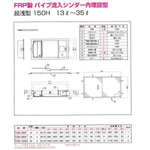 TOSC-1050R FRP製パイプ流入シンダ...の詳細画像1