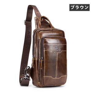 ショルダーバッグ メンズ ボディバッグ 本革 ...の詳細画像2