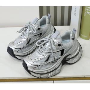スニーカー レディース 厚底スニーカー ランニ...の詳細画像3